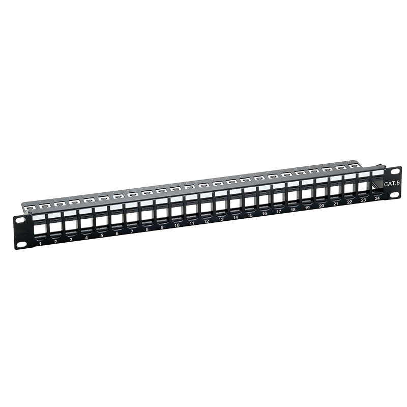 19" 1U UTP Cat.6A Prazni Patch Panel – 24 portova