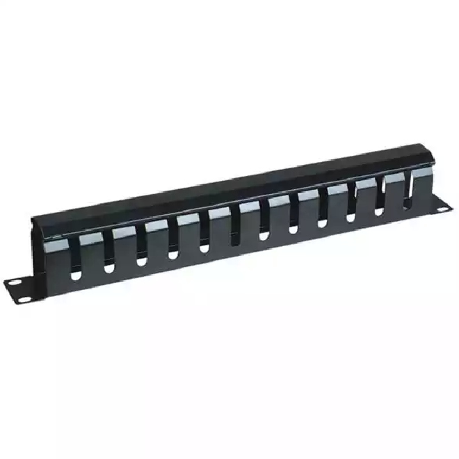19" 1U Aranžer kablova s metalnim poklopcem