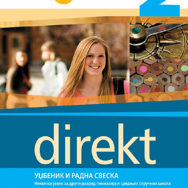 Direkt 2, udžbenik i radna sveska za nemački jezik + CD