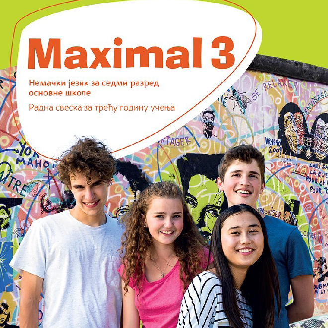 Nemački jezik 7, Maximal 3, radna sveska za sedmi razred sa QR kodom