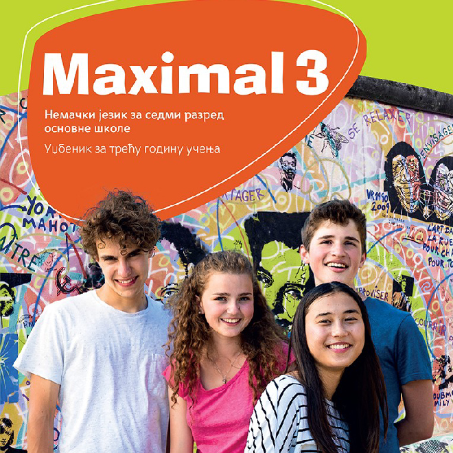 Nemački jezik 7, Maximal 3, udžbenik za sedmi razred sa QR kodom