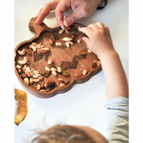 Drvena činija "Bundeva" | Drvena posuda za decu i dekoraciju