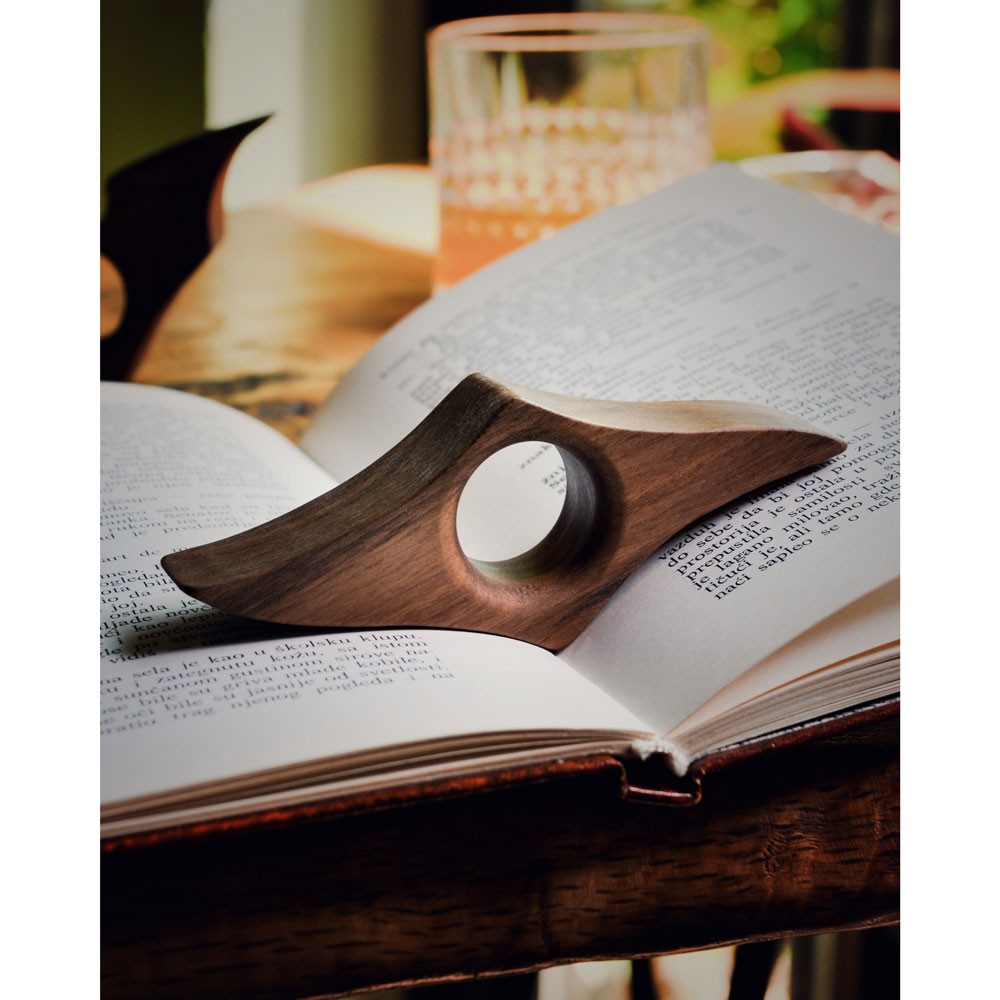 Knjigodrž | Drveni prsten za čitanje