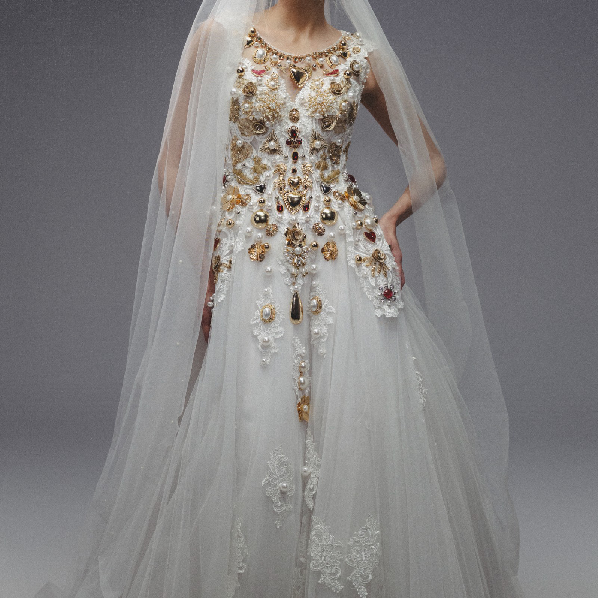 Golden Heart wedding dress
