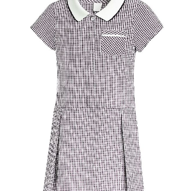 Karirana haljina G108