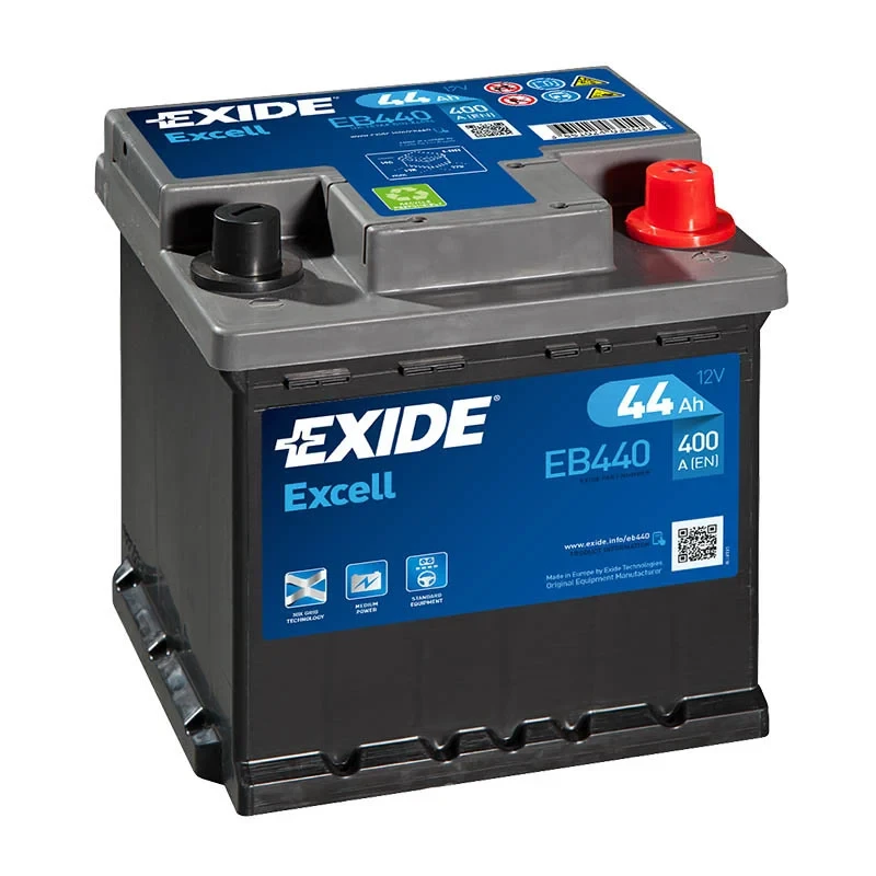 1119 - EXIDE EXCELL  EB440 12V 44