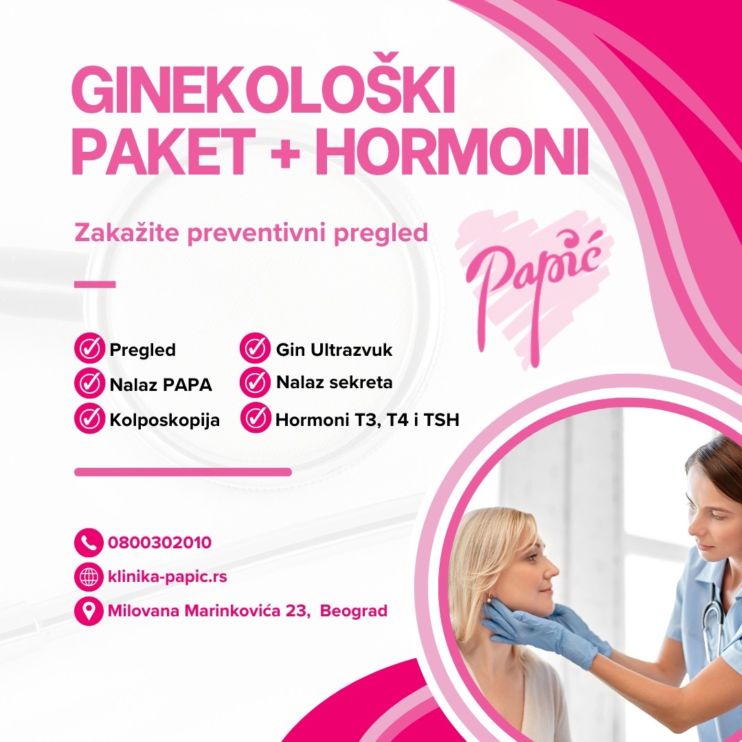 Ginekološki paket + hormoni