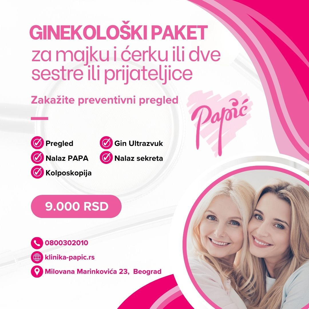 Ginekološki paket za majku i ćerku ili dve sestre