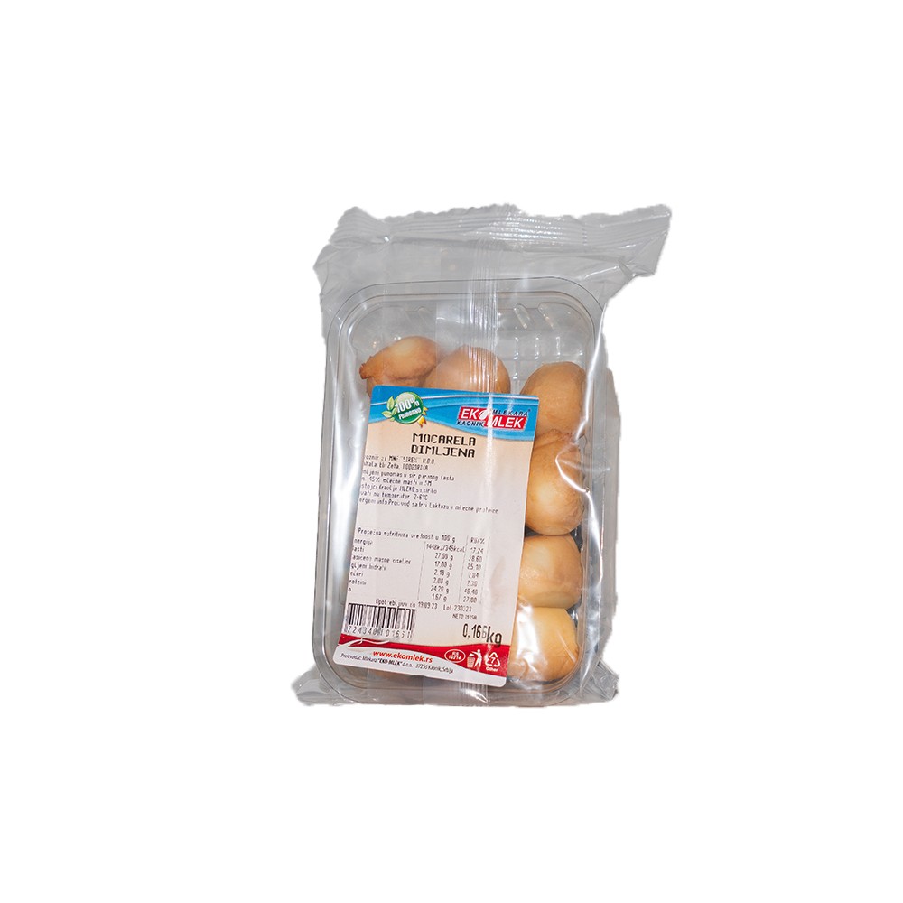 Mozzarela dimljena mini cca 160g (sifra 429)