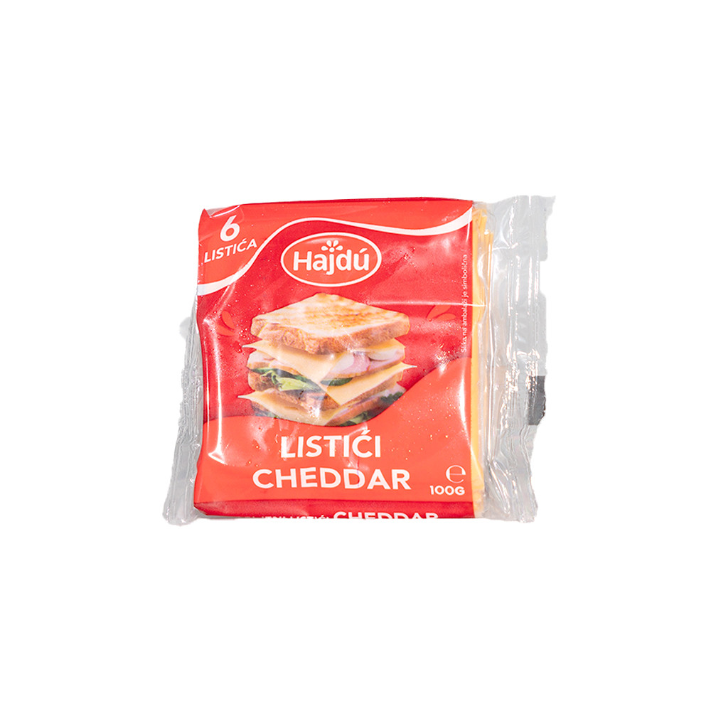 Hajdu tost listici CHEDDAR 100gr