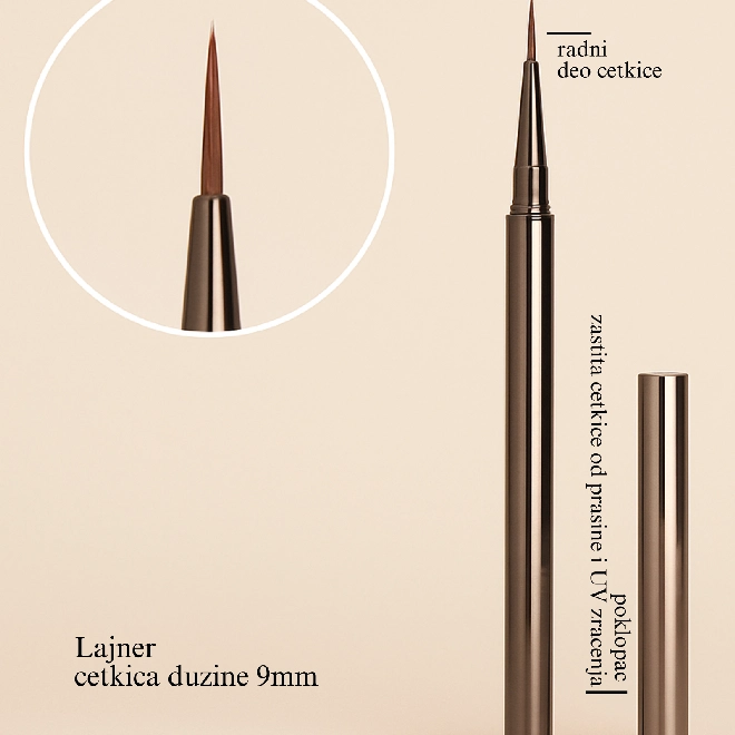 Lajner četkica 9mm