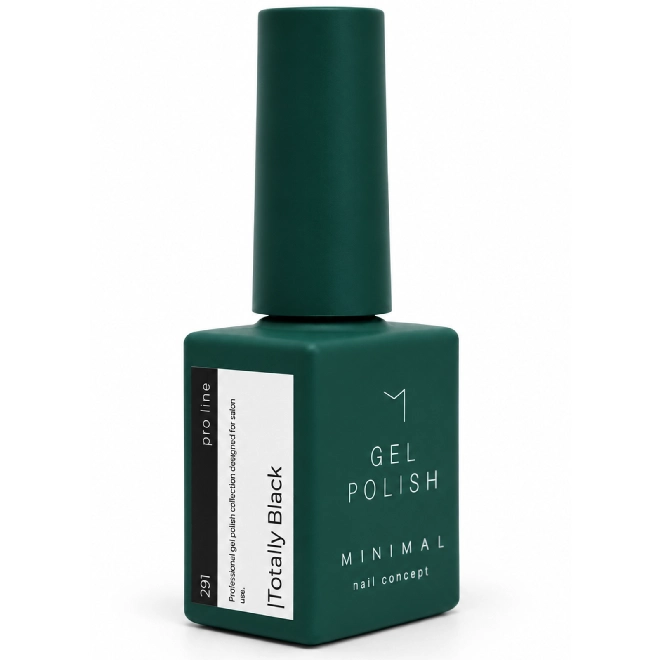 Minimal Gel Polish |291 Totally Black-Pro Line 10ml