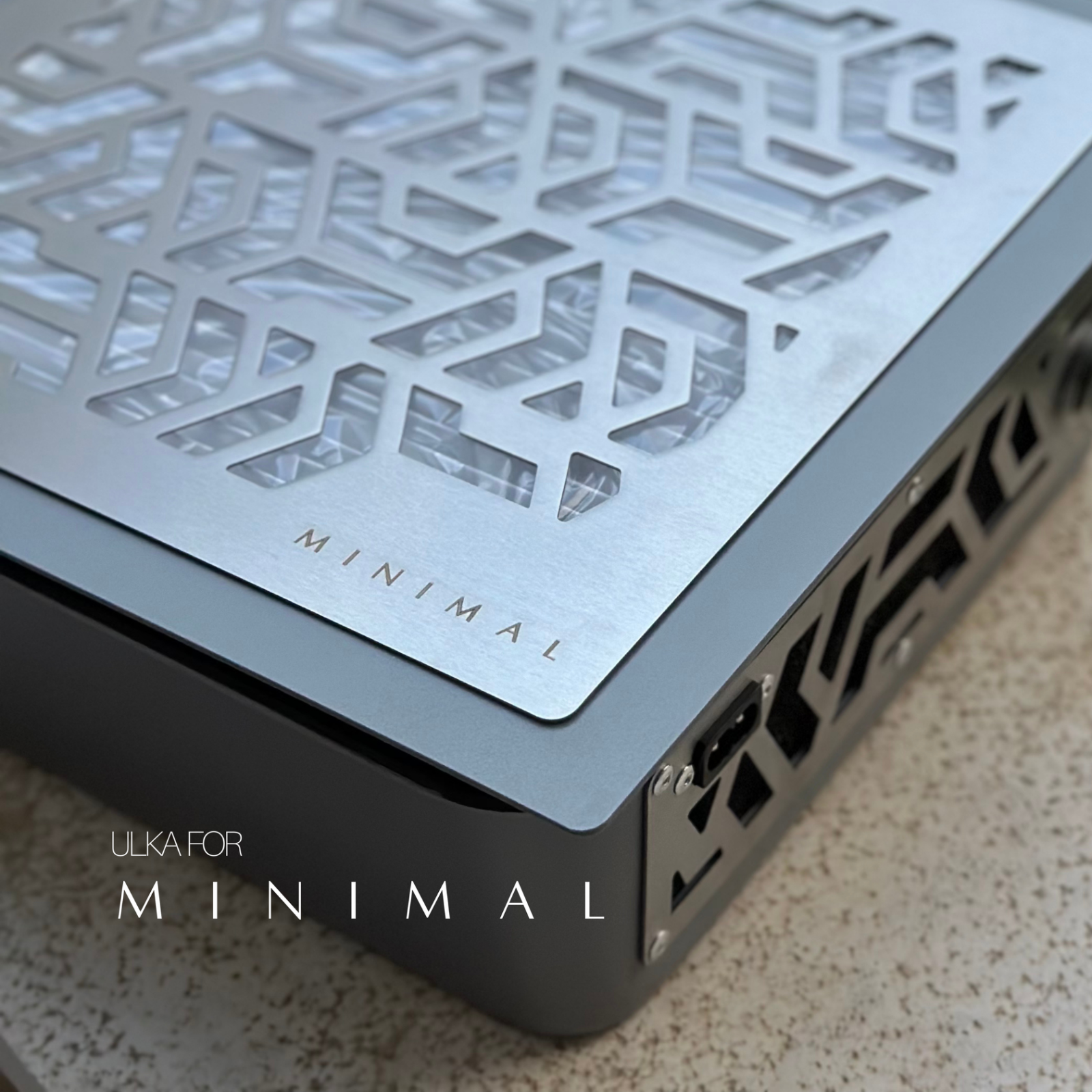 Aspirator Minimal PREMIUM by Ulka crni/sivi + Bezicna Minimal Lampa