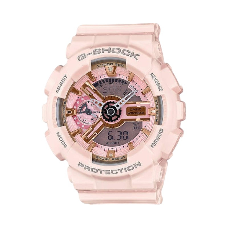 Casio G-Shock Digital Dial Pink Resin Ladies Watch GMAS110MP-4A1