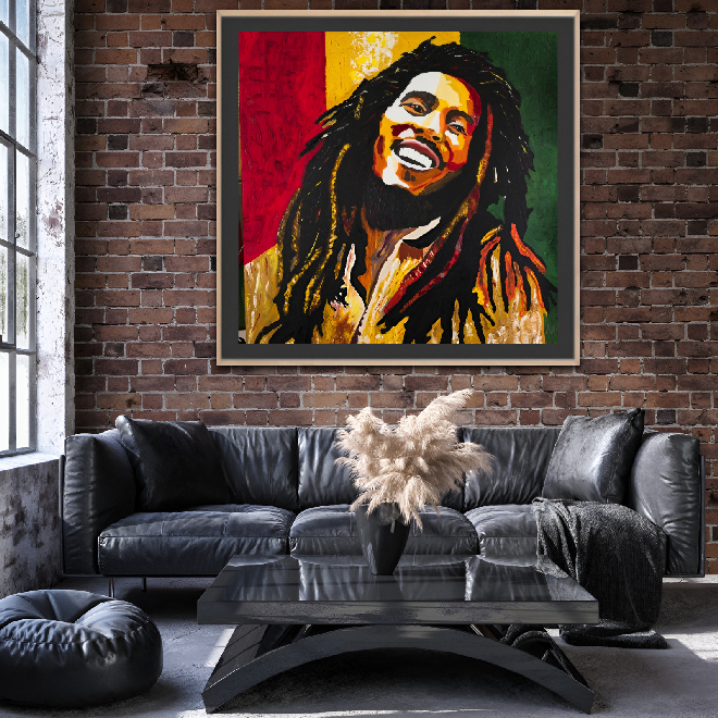 Bob Marley Dimenzija slike 120cm/120cm