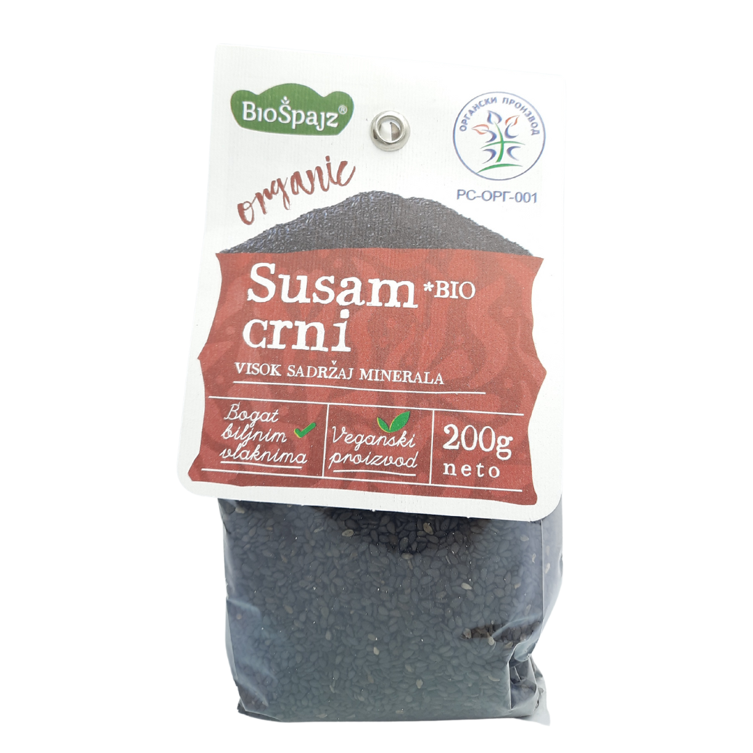 Organski crni susam bio špajz 200gr