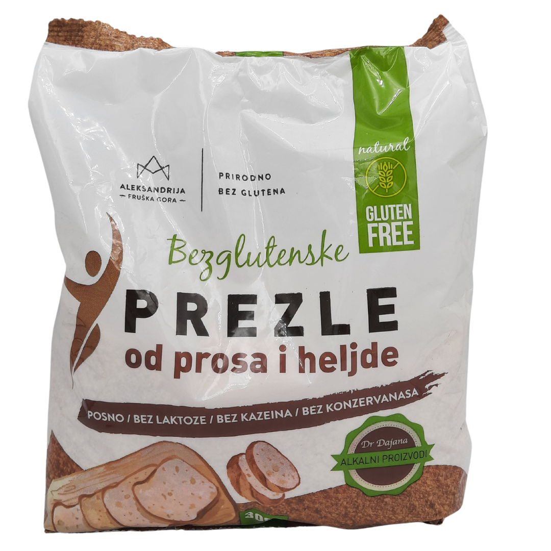 Bezglutenske prezle od heljde i prosa  300gr