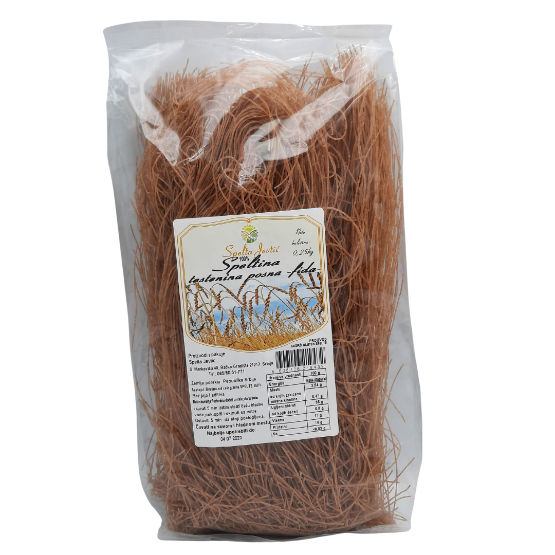 Posna speltina testenina – fida 250gr