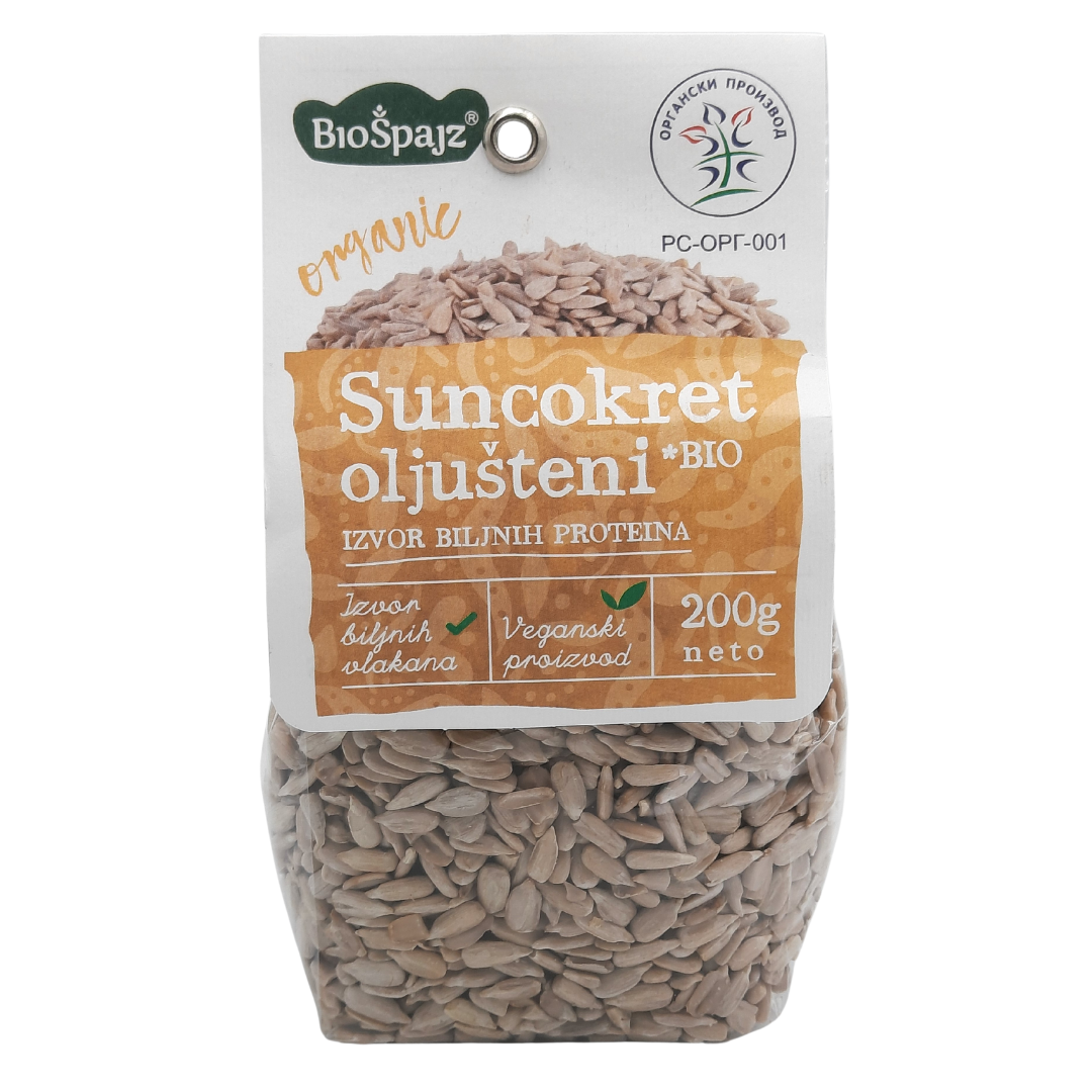 Organski suncokret sirovi oljušteni  200gr